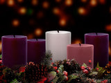 advent traditional pillars unlit