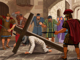 easter illustration jesus cross solider carry easter illustration jesus cross solider carry