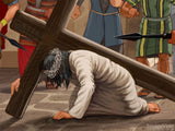 easter illustration jesus carries cross street easter illustration jesus carries cross street