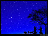 3D Background shepherds sheep tree 3D Background shepherds sheep tree