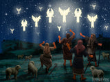 christmas illustrations angles appear to shepherds  christmas illustrations angles appear to shepherds