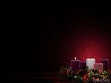 the traditional advent wreath week 1 candle