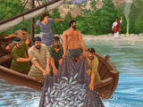 easter illustration jesus appears to disciples on beach easter illustration jesus appears to disciples on beach