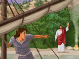 easter illustration jesus on beach peter in boat he is risen easter illustration jesus on beach peter in boat he is risen