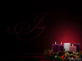 the traditional advent wreath joy