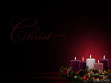 the traditional advent wreath christ