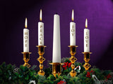 advent tapers love candle background