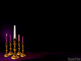 a traditional advent candle set week 1