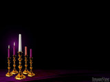 a traditional advent candle set week 2