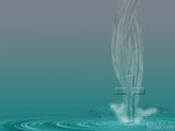 abstract cross on water abstract cross on water