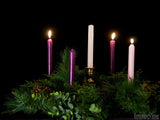 advent backgrounds candle and wreath white