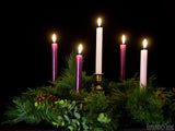 advent backgrounds candle and wreath green