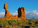 blue sky balanced rock arches national park blue sky balanced rock arches national park