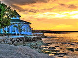 beach house at sunset beach house at sunset