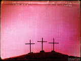 crosses on Calvary hill crosses on Calvary hill