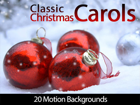 Classic Christmas Carols Motion Backgrounds Collection