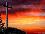 easter sunday sunset cross easter sunday sunset cross