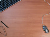 dad's desk with computer keyboard and mouse dad's desk with computer keyboard and mouse