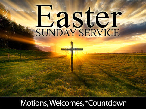 easter, sunday, service, motion, backgrounds