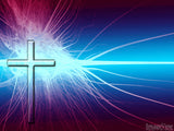 electromagnetic background with christian cross electromagnetic background with christian cross