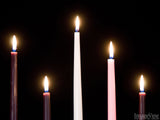 five lit advent candles five lit advent candles