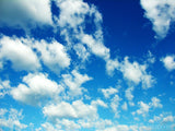 fluffy clouds and blue sky fluffy clouds and blue sky