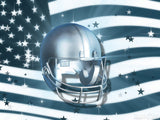 football helmet over a flag CG football helmet over a flag CG