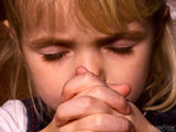 girl with folder hands closed eyes prays girl with folder hands closed eyes prays