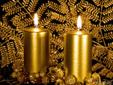 christmas background gold christmas candles christmas background gold christmas candles