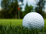golf ball on the green grass golf ball on the green grass