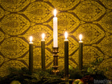 green white advent candles