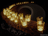 row of candles in remembrance row of candles in remembrance