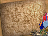 map background and medals of valor map background and medals of valor
