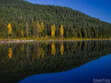 lake hill green trees reflected fall leaves in background lake hill green trees reflected fall leaves in background