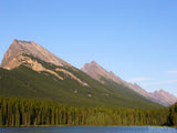 slopes of mountains leading to lake slopes of mountains leading to lake