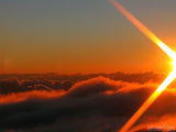 a view from on top of the clouds a view from on top of the clouds