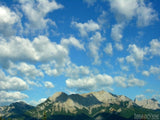 looking over top of the mountains looking over top of the mountains