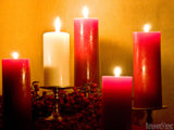 red christmas candles red christmas candles