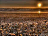 rocky beach at sunset rocky beach at sunset