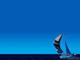 sailing on the sea blue sky  sailing on the sea blue sky