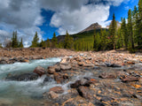 shallow creek with colorful rock shallow creek with colorful rock
