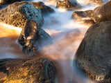 shiny rocks at oceans edge shiny rocks at oceans edge