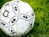 soccer ball on the grass soccer ball on the grass
