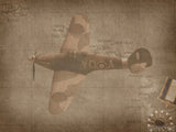 spit fighter on map background spit fighter on map background