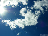 sun and white clouds sun and white clouds