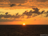 sunset horizon on the Caribbean Sea sunset horizon on the Caribbean Sea