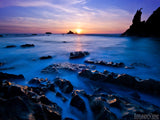 sunset tides background blues hay stacks sunset tides background blues hay stacks