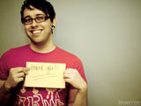 son holding sign thank you dad  son holding sign thank you dad