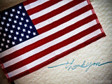 thank you card with us flag thank you card with us flag