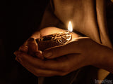 one of the ten virgins with her oil lamp one of the ten virgins with her oil lamp